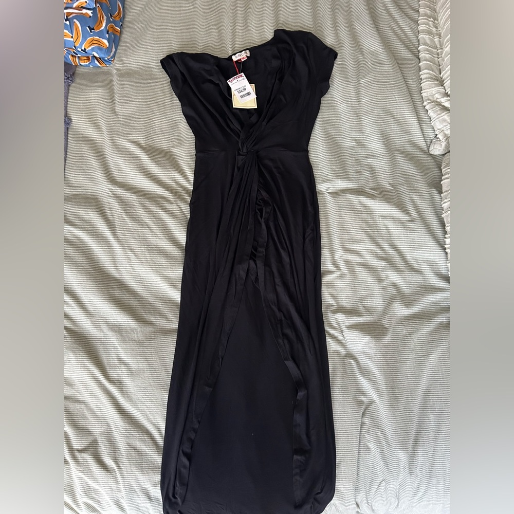Black maxi cover up